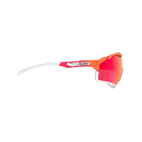 CUTLINE MANDARIN FADE CORAL FRAME WITH MULTILASER RED LENSES WHITE BUMPERS