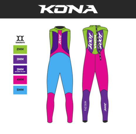 Women's Kona Sleeveless 2.0 Wetsuit - Pink Flora