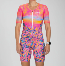 Трисьют ZOOT Women's Ltd Tri Aero Fz Racesuit - Club Aloha