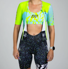 Трисьют ZOOT Women's Ltd Tri Aero Fz Racesuit - Electric