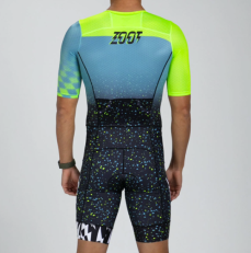 Трисьют ZOOT Men's Ltd Tri Aero Fz Racesuit - Electric