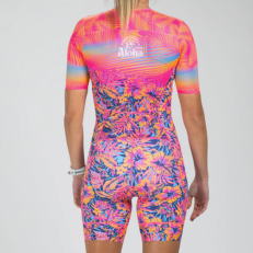 Трисьют ZOOT Women's Ltd Tri Aero Fz Racesuit - Club Aloha