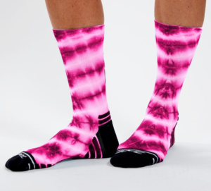Носки Unisex 6" Sock Pink Tie Dye L