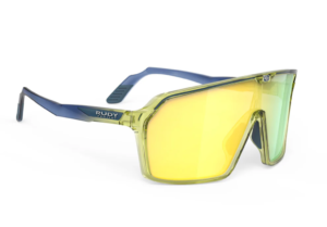 Очки спортивные Rudy Project Spinshield Crystal Blue Avio / Apple Green Fade Gloss Multilaser Yellow