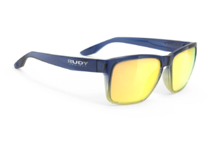 Очки Spinhawk Edge Crystal Blue Avio Apple Green Fade Gloss Frame Multilaser Yellow Lens