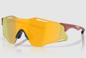 Очки Oakley Cybr Zero prizm 24k Lenses, matte iron red Frame