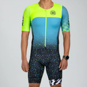 Трисьют мужской Mens LTD Triathlon Aero Full Zip Racesuit - Electric S